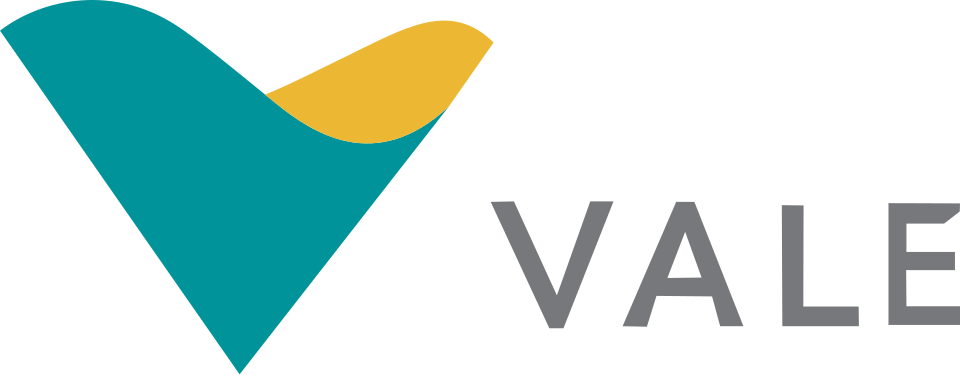 Logo da empresa Vale - cliente Brindes Gráfica